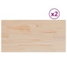 Dessus de table 2 pcs 90x45x1,7cm rectangulaire bois pin massif 531252531252