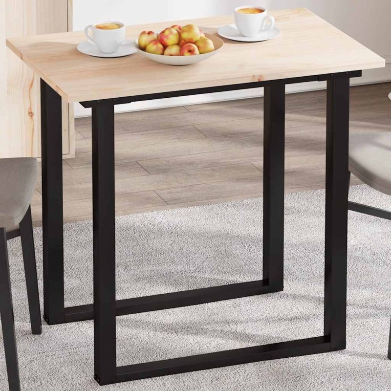 Dessus de table 80x50x1,7 cm rectangulaire bois de pin massif 531253531253