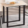 Dessus de table 80x50x1,7 cm rectangulaire bois de pin massif 531253531253