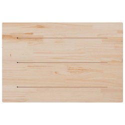 Dessus de table 80x50x1,7 cm rectangulaire bois de pin massif 531253531253
