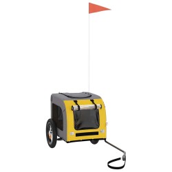 Remorque de vélo pour animaux de compagnie jaune et gris 531256531256