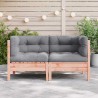 Canapé d'angle de jardin avec coussins 2pcs bois massif douglas 531260531260