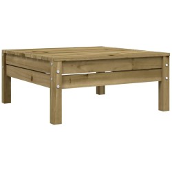 Repose-pied de jardin avec coussin bois de pin imprégné 531271531271