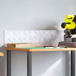 Nez de marche Rectangulaire 2 pcs Argenté 50 x 20 cm Aluminium 531281531281