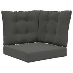 Coussin de canapé d'extérieur 3 pcs Anthracite Polyester 531287531287