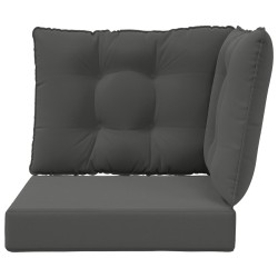 Coussin de canapé d'extérieur 3 pcs Anthracite Polyester 531287531287