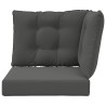 Coussin de canapé d'extérieur 3 pcs Anthracite Polyester 531287531287