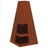 Braise Marron 50 x 50 x 100 cm Acier patiné 531288531288