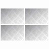 Nez de marche Rectangulaire 4 pcs Argenté 30 x 20 cm Aluminium 531290531290