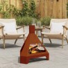 Braise Marron 50 x 43 x 52 cm Acier patiné 531292531292