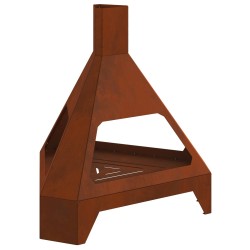 Braise Marron 50 x 43 x 52 cm Acier patiné 531292531292