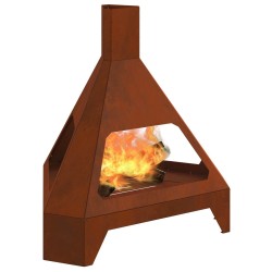 Braise Marron 50 x 43 x 52 cm Acier patiné 531292531292