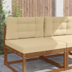 Coussin de canapé d'extérieur 2 pcs Beige Polyester 531294531294