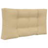 Coussin de canapé d'extérieur 2 pcs Beige Polyester 531294531294
