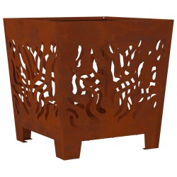 Braise Marron 40 x 40 x 40 cm Acier patiné 531296531296