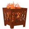 Braise Marron 40 x 40 x 40 cm Acier patiné 531296531296