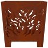 Braise Marron 40 x 40 x 40 cm Acier patiné 531296531296