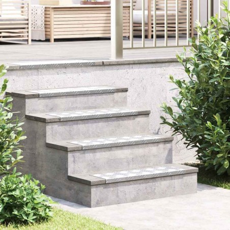 Nez de marche 10 pcs Argenté 60 x 18 x 2,5 cm Aluminium 531301531301