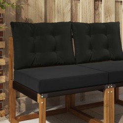 Coussin de canapé d'extérieur 2 pcs Noir Polyester 531303531303