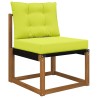 Coussin de canapé d'extérieur 2 pcs Vert Polyester 531306531306