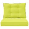 Coussin de canapé d'extérieur 2 pcs Vert Polyester 531306531306