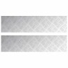 Nez de marche Rectangulaire 2 pcs Argenté 80 x 20 cm Aluminium 531309531309