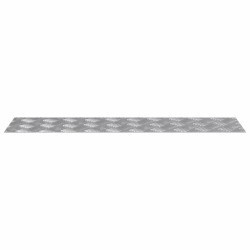 Nez de marche Rectangulaire 4 pcs Argenté 80 x 20 cm Aluminium 531310531310