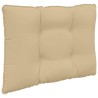 Coussin de canapé d'extérieur 2 pcs Beige Polyester 531311531311