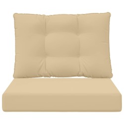 Coussin de canapé d'extérieur 2 pcs Beige Polyester 531311531311