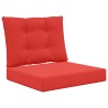 Coussin de canapé d'extérieur 2 pcs Rouge Polyester 531312531312