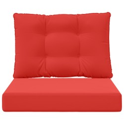 Coussin de canapé d'extérieur 2 pcs Rouge Polyester 531312531312