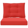 Coussin de canapé d'extérieur 2 pcs Rouge Polyester 531312531312