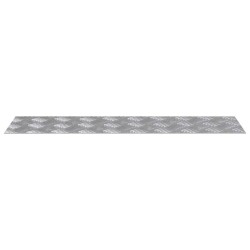 Nez de marche Rectangulaire 2 pcs Argenté 70 x 20 cm Aluminium 531314531314