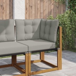 Coussin de canapé d'extérieur 3 pcs Gris Polyester 531321531321