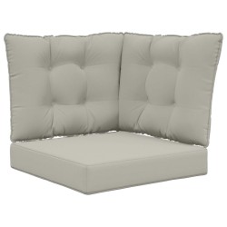 Coussin de canapé d'extérieur 3 pcs Gris Polyester 531321531321