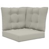 Coussin de canapé d'extérieur 3 pcs Gris Polyester 531321531321