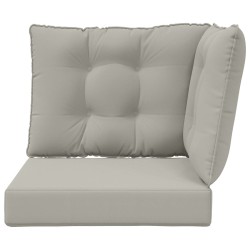 Coussin de canapé d'extérieur 3 pcs Gris Polyester 531321531321