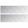 Nez de marche Rectangulaire 2 pcs Argenté 70 x 20 cm Aluminium 531324531324