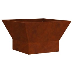Foyer de cheminée Marron 60 x 60 x 35 cm Acier patiné 531327531327