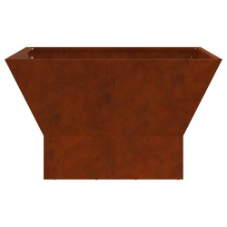 Foyer de cheminée Marron 60 x 60 x 35 cm Acier patiné 531327531327