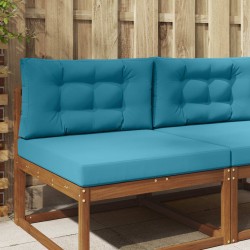 Coussin de canapé d'extérieur 2 pcs Bleu royal Polyester 531328531328