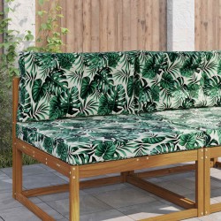 Coussin de canapé d'extérieur 2 pcs Motif feuille Polyester 531329531329