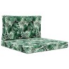 Coussin de canapé d'extérieur 2 pcs Motif feuille Polyester 531329531329
