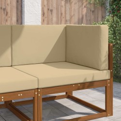 Coussin de canapé d'extérieur 3 pcs Beige Polyester 531332531332