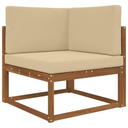 Coussin de canapé d'extérieur 3 pcs Beige Polyester 531332531332