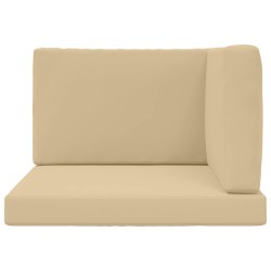 Coussin de canapé d'extérieur 3 pcs Beige Polyester 531332531332