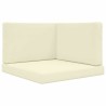 Coussin de canapé d'extérieur 3 pcs Crème Polyester 531333531333