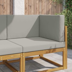 Coussin de canapé d'extérieur 3 pcs Gris Polyester 531334531334