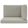 Coussin de canapé d'extérieur 3 pcs Gris Polyester 531334531334