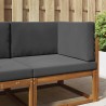 Coussin de canapé d'extérieur 3 pcs Anthracite Polyester 531335531335